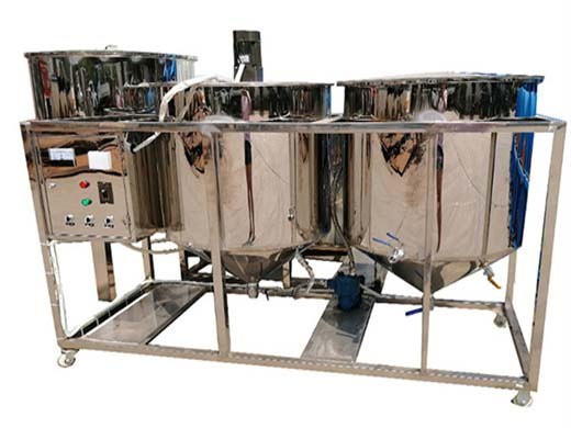 high crude soybean oil refinery equipment for refining oil